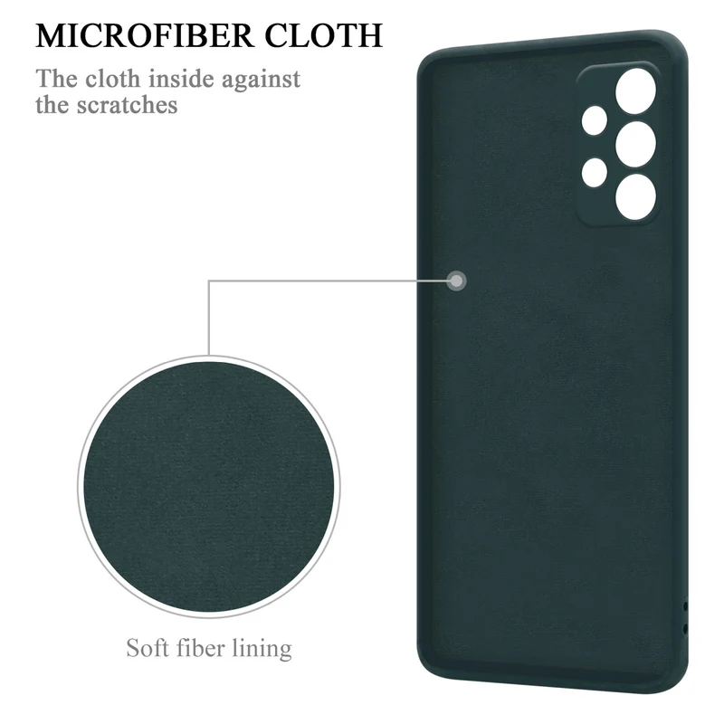 Cadorabo Hülle kompatibel mit Samsung Galaxy A23 4G Schutzhülle aus flexiblem TPU Silikon mit Ring