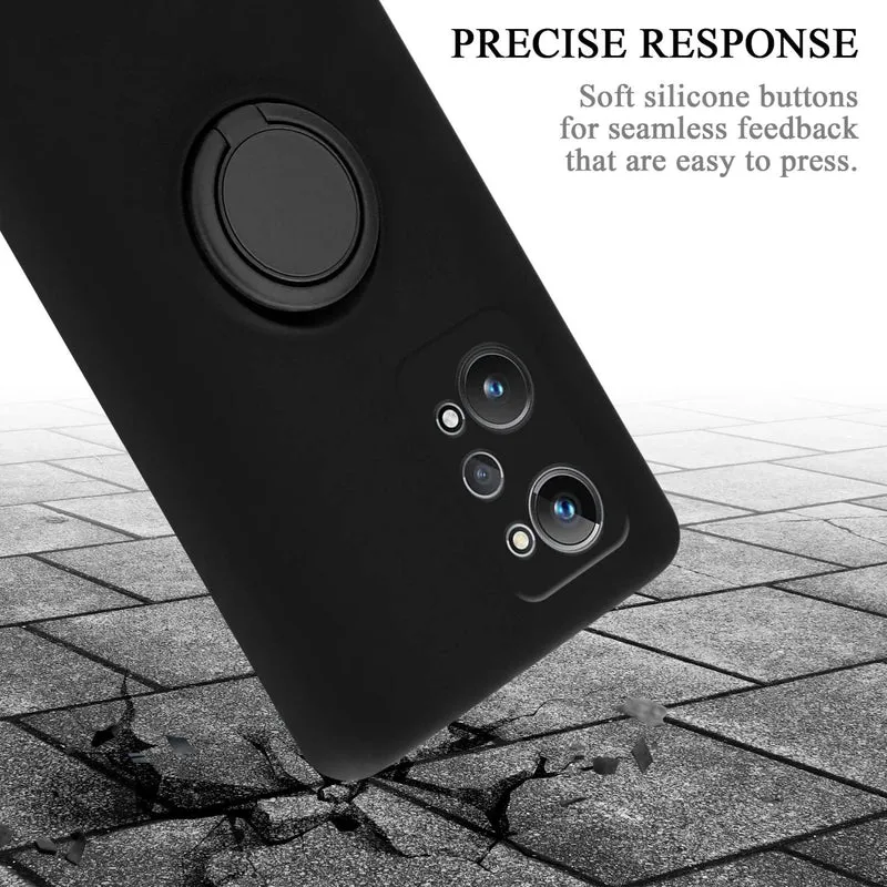 Cadorabo Hülle kompatibel mit Realme GT 2 / GT Neo 2 Schutzhülle aus flexiblem TPU Silikon mit Ring