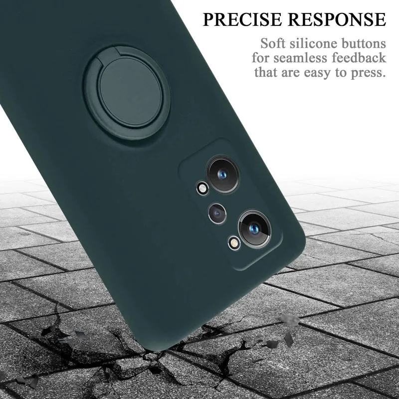 Cadorabo Hülle kompatibel mit Realme GT 2 / GT Neo 2 Schutzhülle aus flexiblem TPU Silikon mit Ring