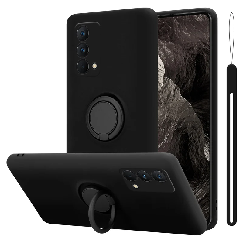 Cadorabo Hülle kompatibel mit Realme GT Master Schutzhülle aus flexiblem TPU Silikon mit Ring