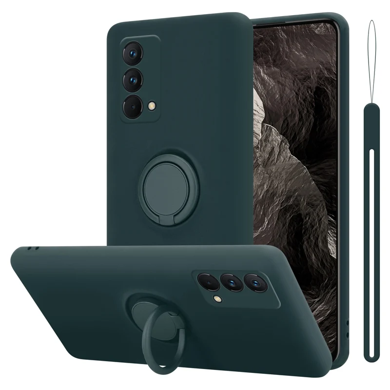 Cadorabo Hülle kompatibel mit Realme GT Master Schutzhülle aus flexiblem TPU Silikon mit Ring