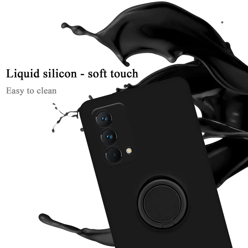 Cadorabo Hülle kompatibel mit Realme GT Master Schutzhülle aus flexiblem TPU Silikon mit Ring