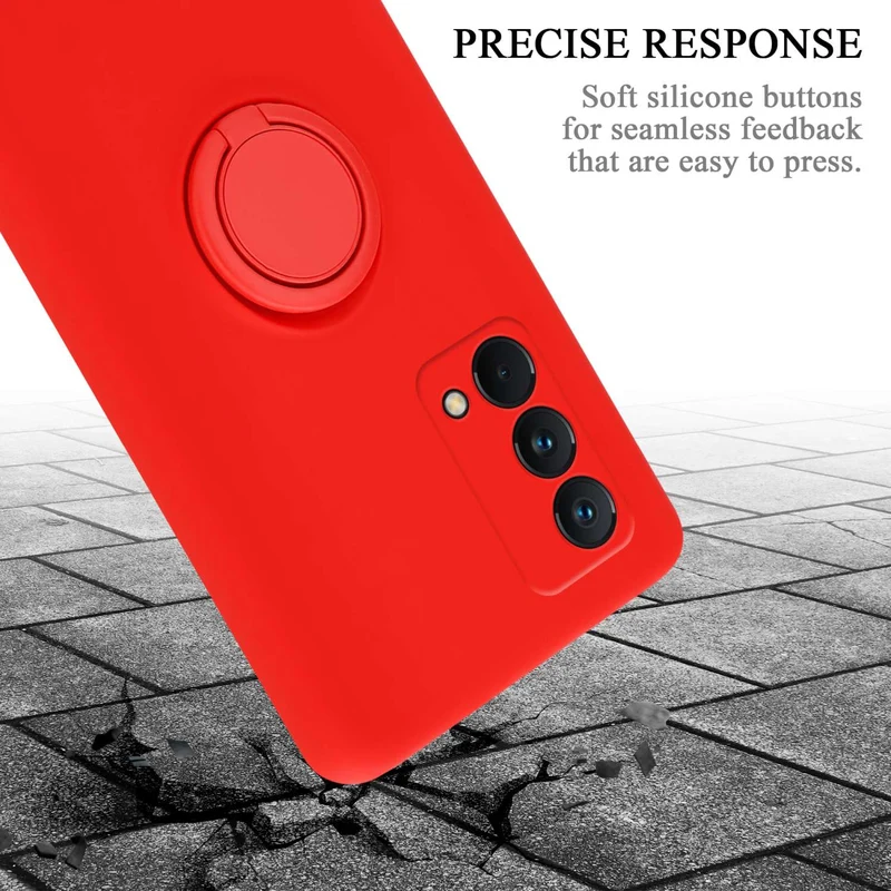 Cadorabo Hülle kompatibel mit Realme GT Master Schutzhülle aus flexiblem TPU Silikon mit Ring