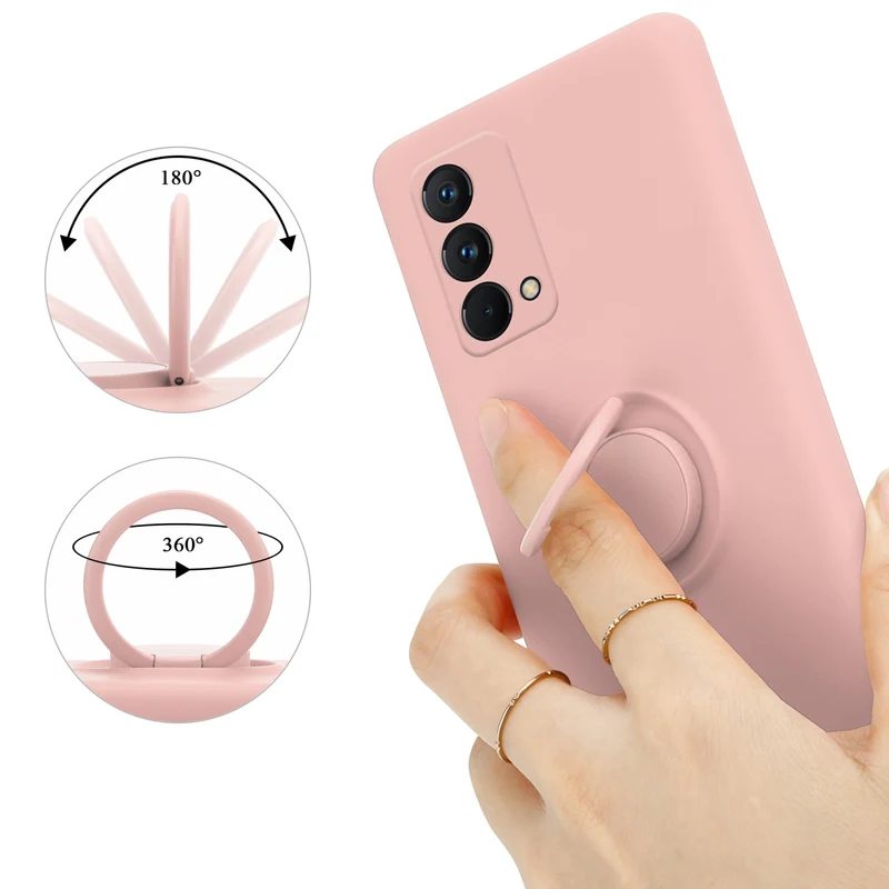 Cadorabo Hülle kompatibel mit Realme GT Master Schutzhülle aus flexiblem TPU Silikon mit Ring