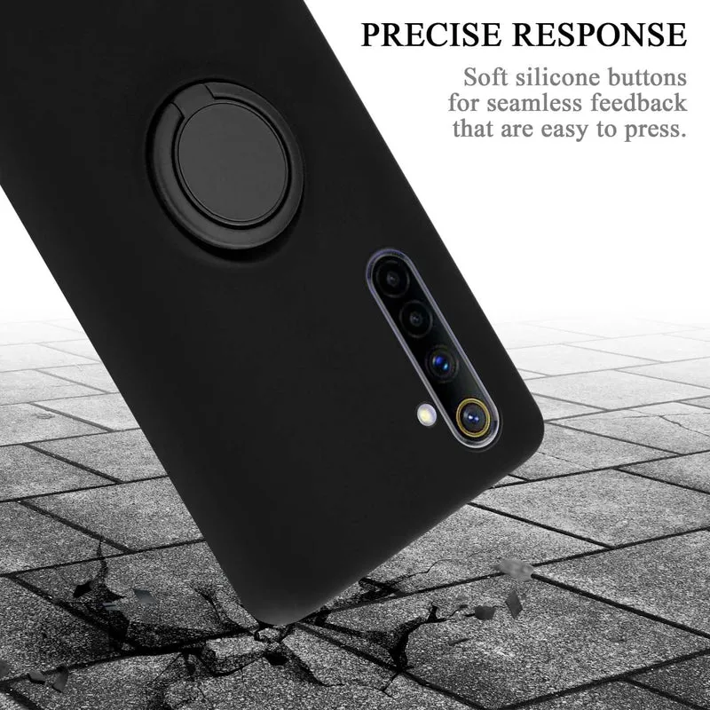 Cadorabo Hülle kompatibel mit Realme 6 4G / 6s Schutzhülle aus flexiblem TPU Silikon mit Ring