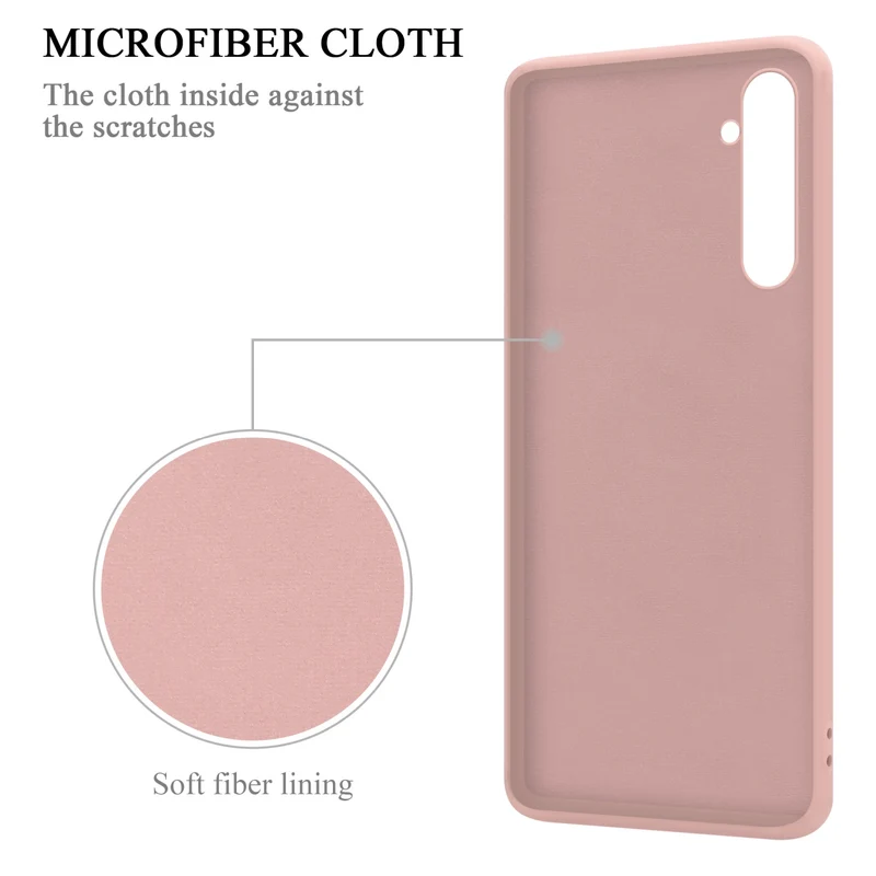 Cadorabo Hülle kompatibel mit Realme 6 4G / 6s Schutzhülle aus flexiblem TPU Silikon mit Ring
