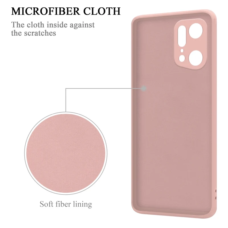 Cadorabo Hülle kompatibel mit Oppo FIND X5 LITE / Reno7 5G Schutzhülle aus flexiblem TPU Silikon mit Ring