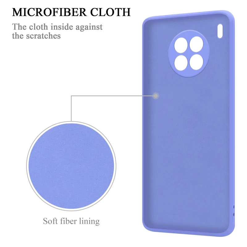 Cadorabo Hülle kompatibel mit Honor 50 LITE Schutzhülle aus flexiblem TPU Silikon mit Ring