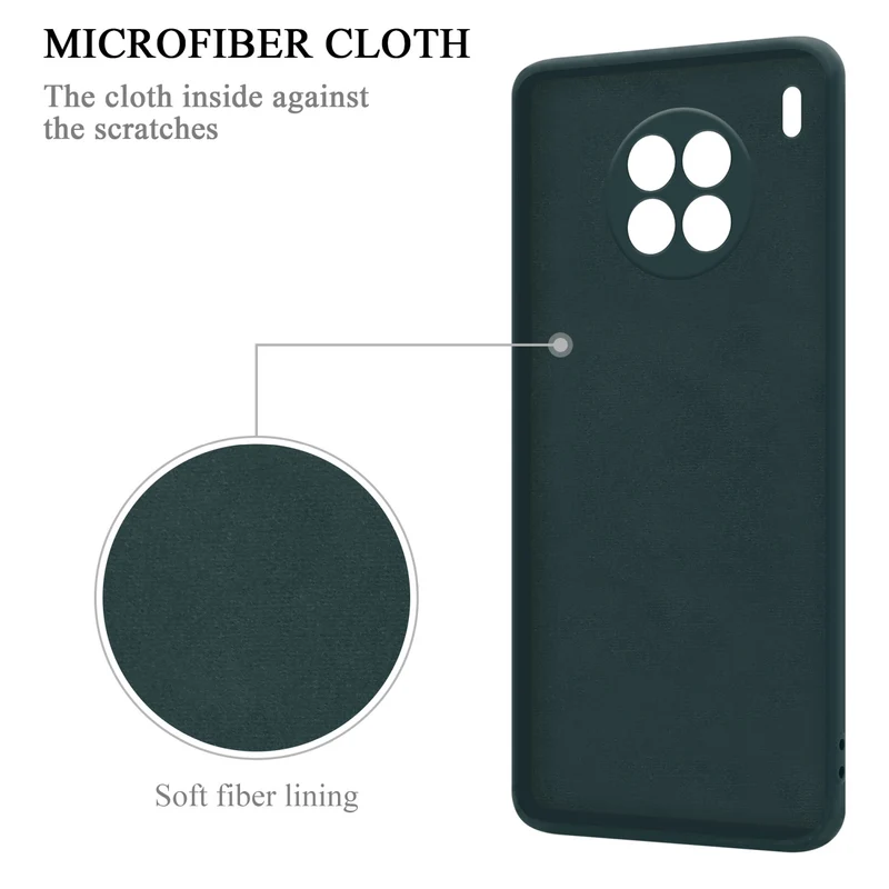 Cadorabo Hülle kompatibel mit Honor 50 LITE Schutzhülle aus flexiblem TPU Silikon mit Ring