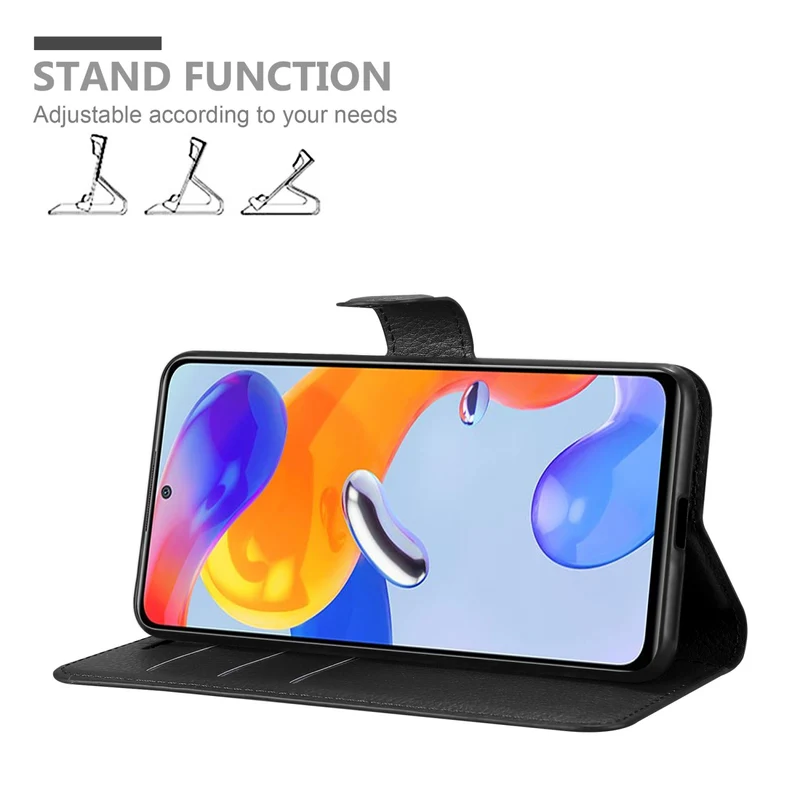 Cadorabo Hülle kompatibel mit Xiaomi RedMi NOTE 11 PRO 4G / 5G Schutzhülle mit Magnetverschluss, Standfunktion und Kartenfach