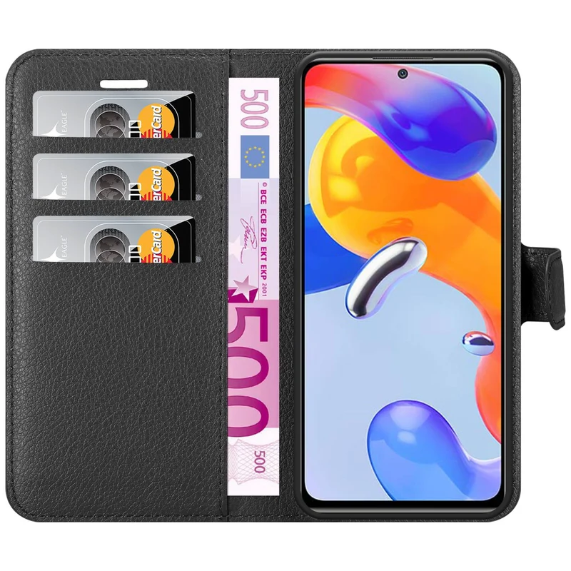 Cadorabo Hülle kompatibel mit Xiaomi RedMi NOTE 11 PRO 4G / 5G Schutzhülle mit Magnetverschluss, Standfunktion und Kartenfach