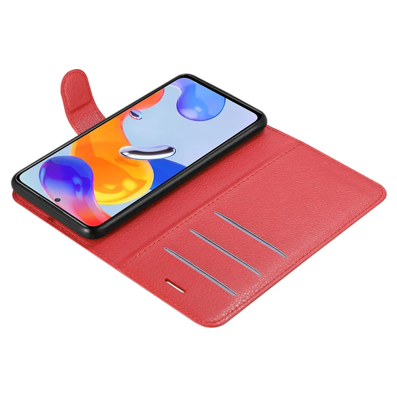 Cadorabo Hülle kompatibel mit Xiaomi RedMi NOTE 11 PRO 4G / 5G Schutzhülle mit Magnetverschluss, Standfunktion und Kartenfach