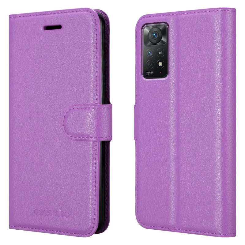 Cadorabo Hülle kompatibel mit Xiaomi RedMi NOTE 11 PRO 4G / 5G Schutzhülle mit Magnetverschluss, Standfunktion und Kartenfach