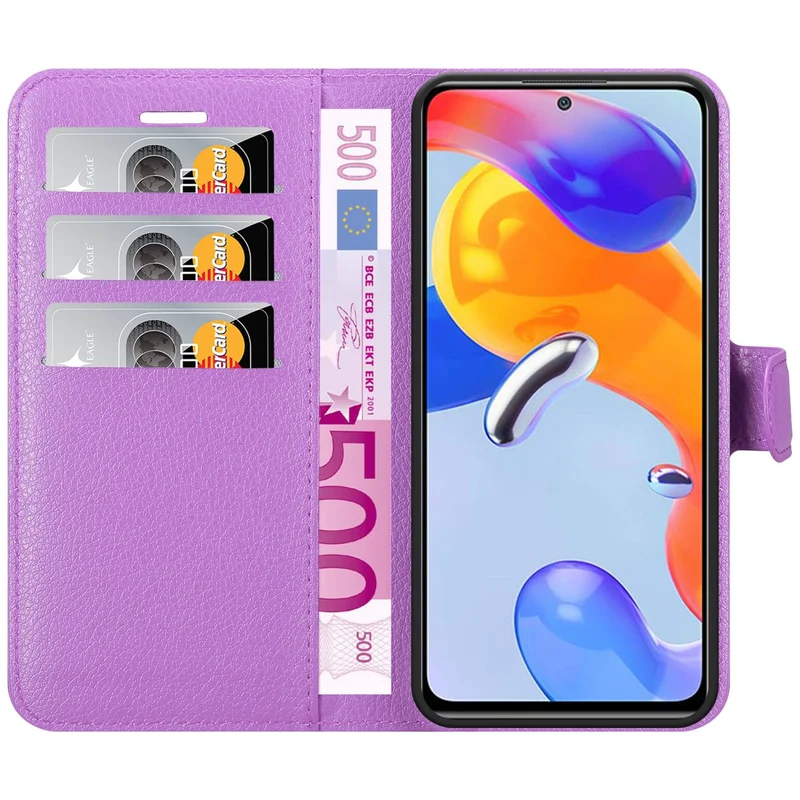 Cadorabo Hülle kompatibel mit Xiaomi RedMi NOTE 11 PRO 4G / 5G Schutzhülle mit Magnetverschluss, Standfunktion und Kartenfach