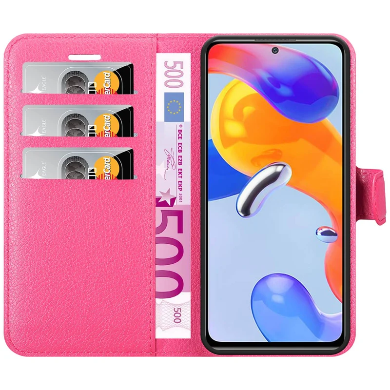 Cadorabo Hülle kompatibel mit Xiaomi RedMi NOTE 11 PRO 4G / 5G Schutzhülle mit Magnetverschluss, Standfunktion und Kartenfach