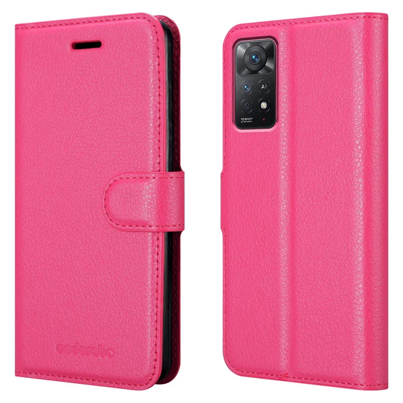 Cadorabo Hülle kompatibel mit Xiaomi RedMi NOTE 11 PRO 4G / 5G Schutzhülle mit Magnetverschluss, Standfunktion und Kartenfach