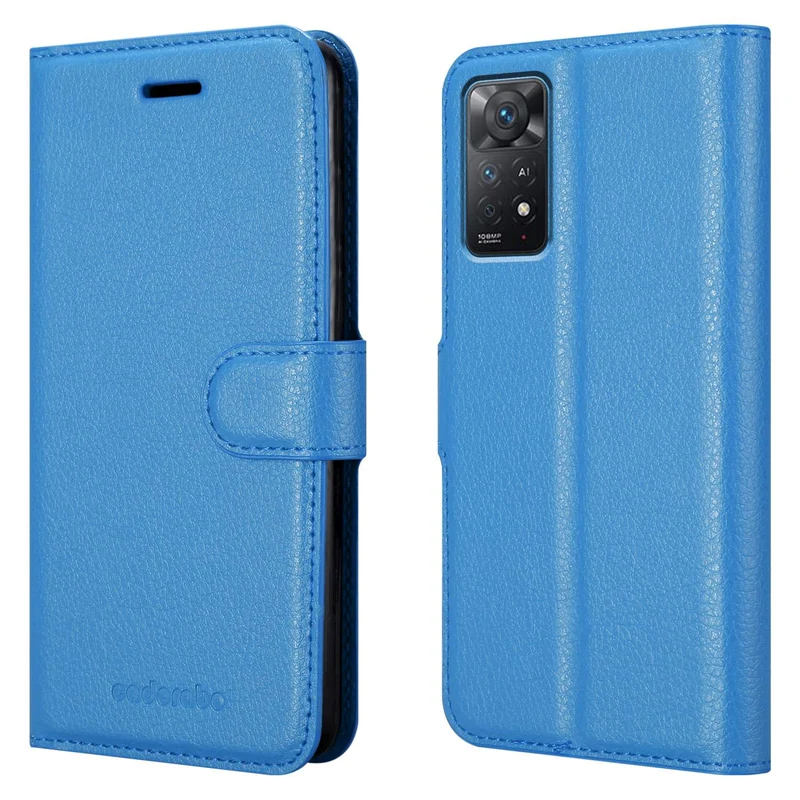 Cadorabo Hülle kompatibel mit Xiaomi RedMi NOTE 11 PRO 4G / 5G Schutzhülle mit Magnetverschluss, Standfunktion und Kartenfach