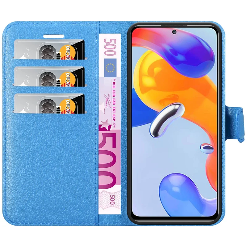 Cadorabo Hülle kompatibel mit Xiaomi RedMi NOTE 11 PRO 4G / 5G Schutzhülle mit Magnetverschluss, Standfunktion und Kartenfach