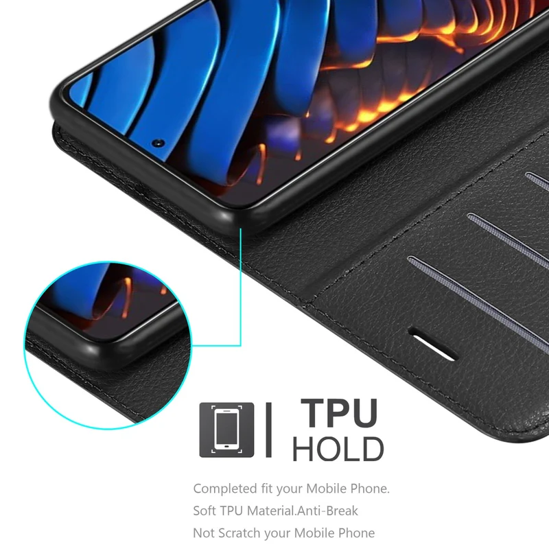 Cadorabo Hülle kompatibel mit Xiaomi POCO X3 GT Schutzhülle mit Magnetverschluss, Standfunktion und Kartenfach