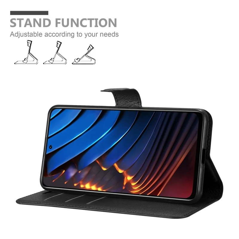 Cadorabo Hülle kompatibel mit Xiaomi POCO X3 GT Schutzhülle mit Magnetverschluss, Standfunktion und Kartenfach