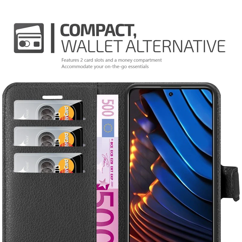 Cadorabo Hülle kompatibel mit Xiaomi POCO X3 GT Schutzhülle mit Magnetverschluss, Standfunktion und Kartenfach