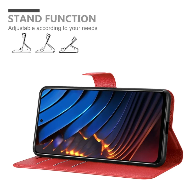 Cadorabo Hülle kompatibel mit Xiaomi POCO X3 GT Schutzhülle mit Magnetverschluss, Standfunktion und Kartenfach