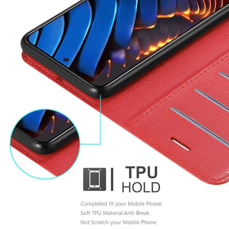 Cadorabo Hülle kompatibel mit Xiaomi POCO X3 GT Schutzhülle mit Magnetverschluss, Standfunktion und Kartenfach