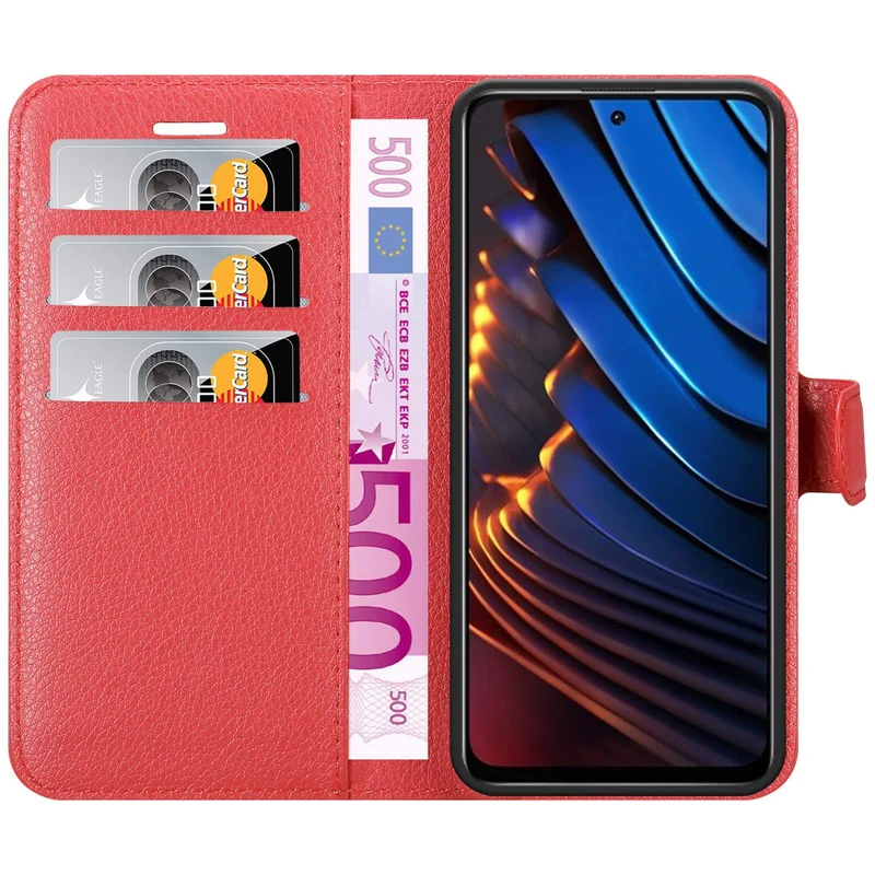 Cadorabo Hülle kompatibel mit Xiaomi POCO X3 GT Schutzhülle mit Magnetverschluss, Standfunktion und Kartenfach