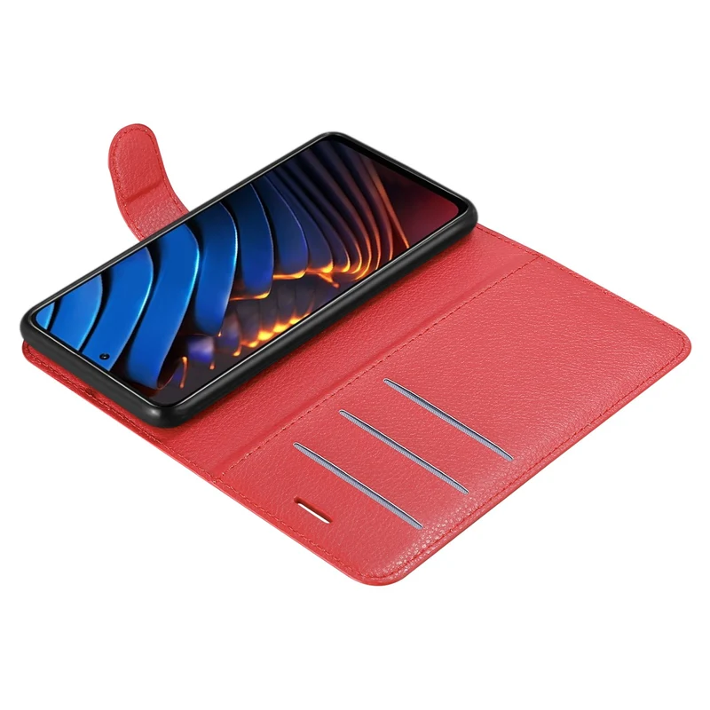 Cadorabo Hülle kompatibel mit Xiaomi POCO X3 GT Schutzhülle mit Magnetverschluss, Standfunktion und Kartenfach