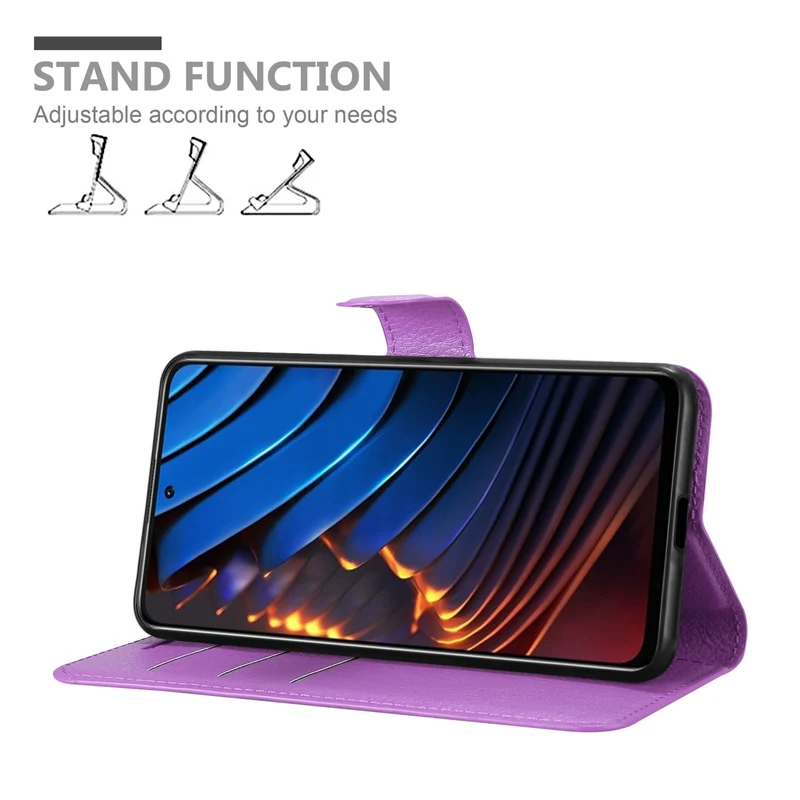 Cadorabo Hülle kompatibel mit Xiaomi POCO X3 GT Schutzhülle mit Magnetverschluss, Standfunktion und Kartenfach