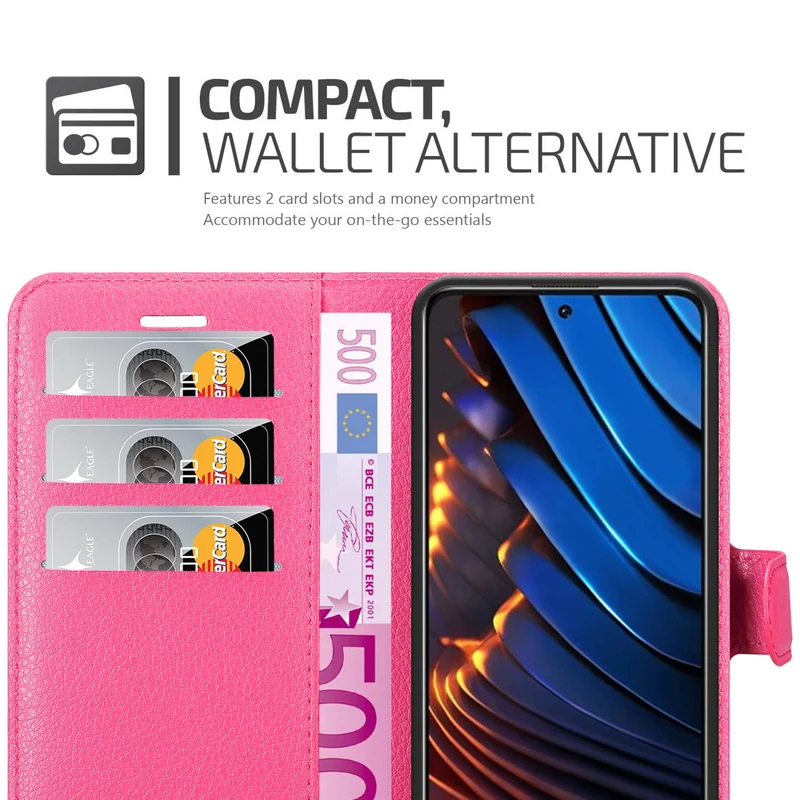 Cadorabo Hülle kompatibel mit Xiaomi POCO X3 GT Schutzhülle mit Magnetverschluss, Standfunktion und Kartenfach