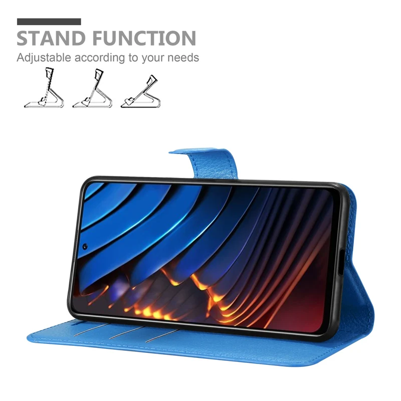 Cadorabo Hülle kompatibel mit Xiaomi POCO X3 GT Schutzhülle mit Magnetverschluss, Standfunktion und Kartenfach