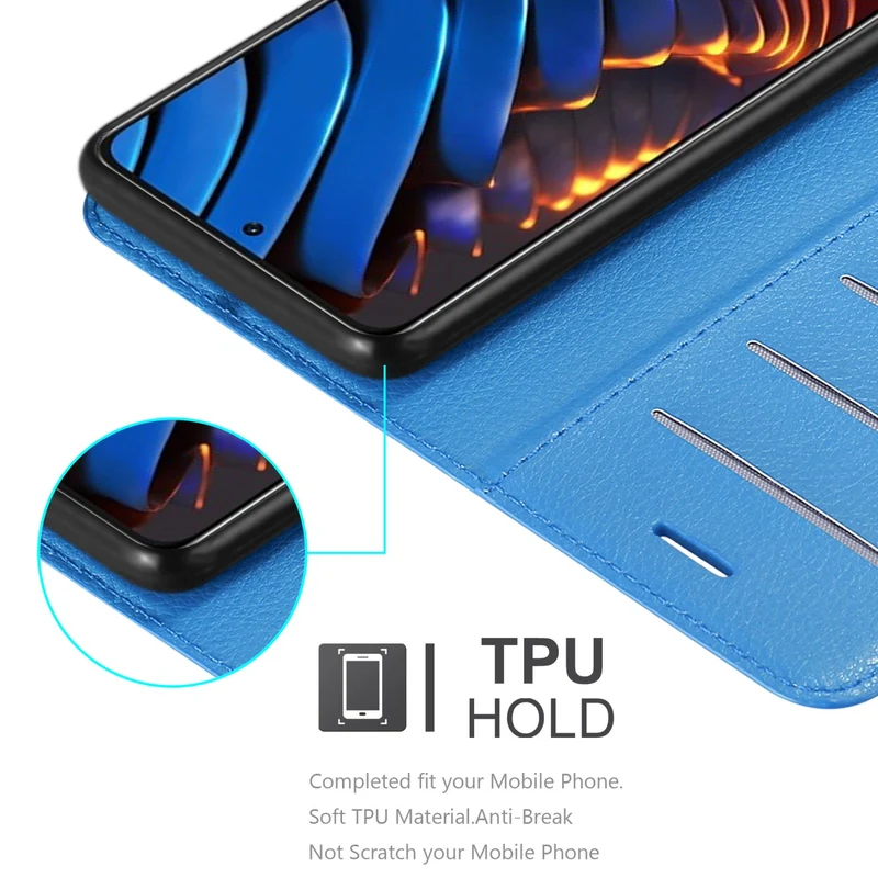 Cadorabo Hülle kompatibel mit Xiaomi POCO X3 GT Schutzhülle mit Magnetverschluss, Standfunktion und Kartenfach