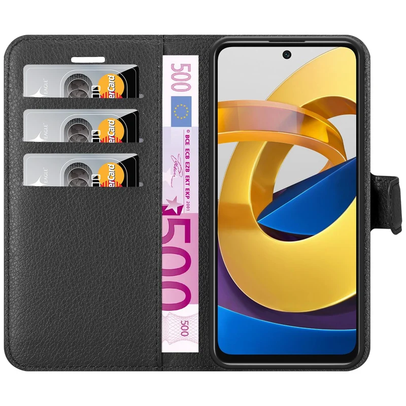 Cadorabo Hülle kompatibel mit Xiaomi POCO M4 PRO 5G Schutzhülle mit Magnetverschluss, Standfunktion und Kartenfach