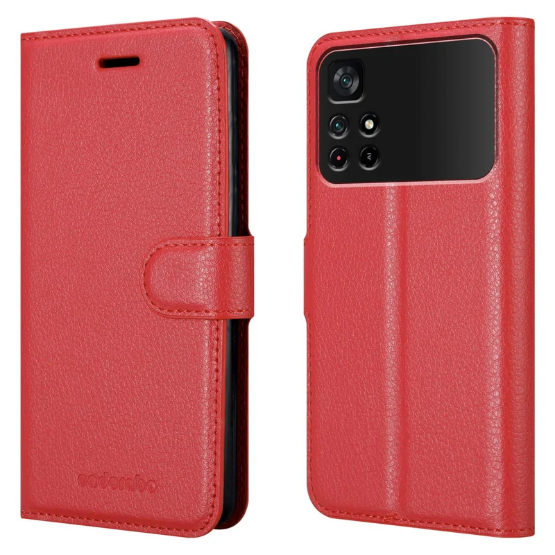 Cadorabo Hülle kompatibel mit Xiaomi POCO M4 PRO 5G Schutzhülle mit Magnetverschluss, Standfunktion und Kartenfach