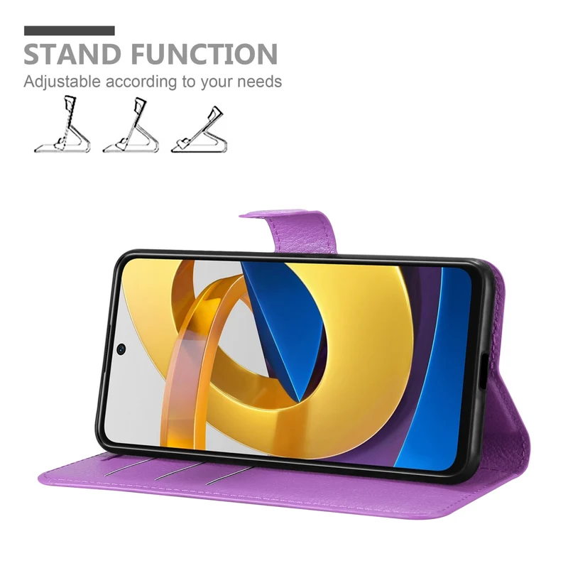 Cadorabo Hülle kompatibel mit Xiaomi POCO M4 PRO 5G Schutzhülle mit Magnetverschluss, Standfunktion und Kartenfach