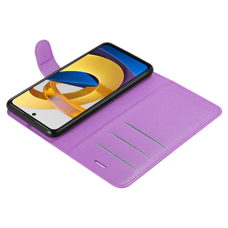 Cadorabo Hülle kompatibel mit Xiaomi POCO M4 PRO 5G Schutzhülle mit Magnetverschluss, Standfunktion und Kartenfach