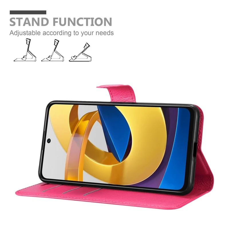 Cadorabo Hülle kompatibel mit Xiaomi POCO M4 PRO 5G Schutzhülle mit Magnetverschluss, Standfunktion und Kartenfach