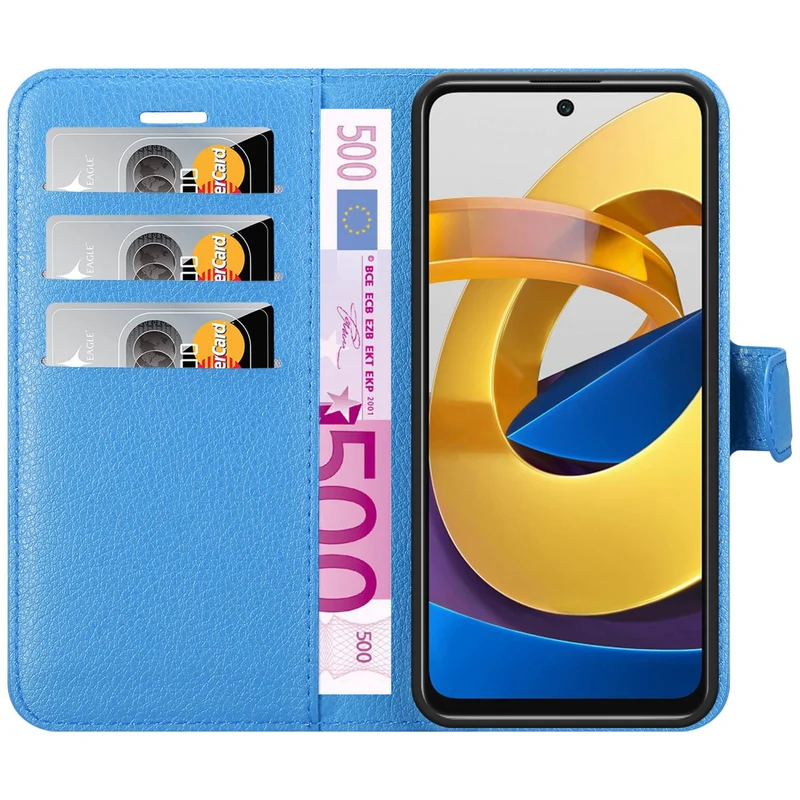 Cadorabo Hülle kompatibel mit Xiaomi POCO M4 PRO 5G Schutzhülle mit Magnetverschluss, Standfunktion und Kartenfach