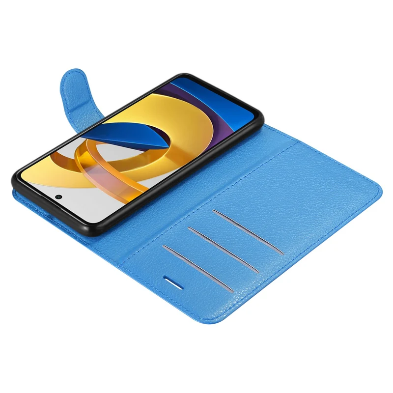 Cadorabo Hülle kompatibel mit Xiaomi POCO M4 PRO 5G Schutzhülle mit Magnetverschluss, Standfunktion und Kartenfach