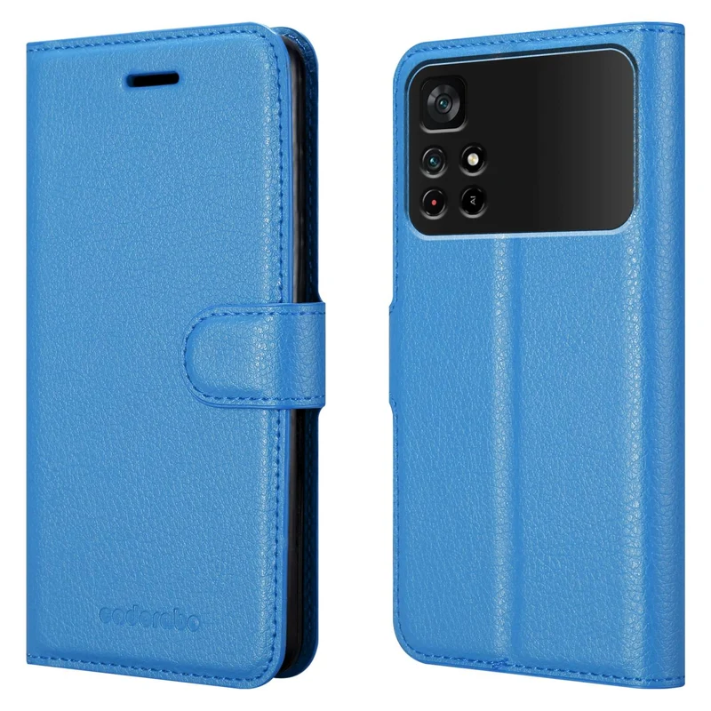Cadorabo Hülle kompatibel mit Xiaomi POCO M4 PRO 5G Schutzhülle mit Magnetverschluss, Standfunktion und Kartenfach