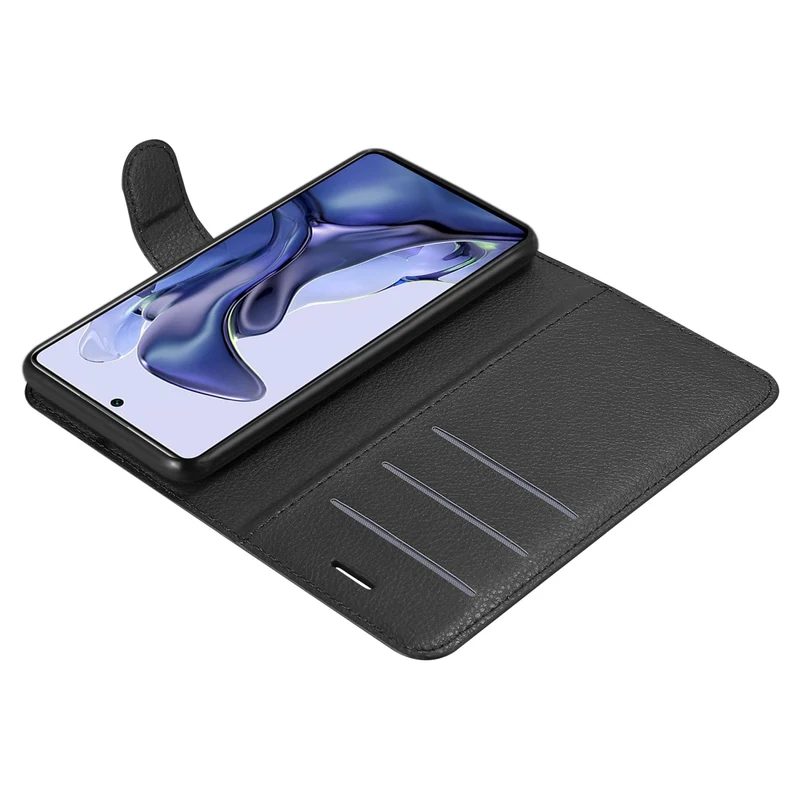 Cadorabo Hülle kompatibel mit Xiaomi 11T / 11T PRO Schutzhülle mit Magnetverschluss, Standfunktion und Kartenfach