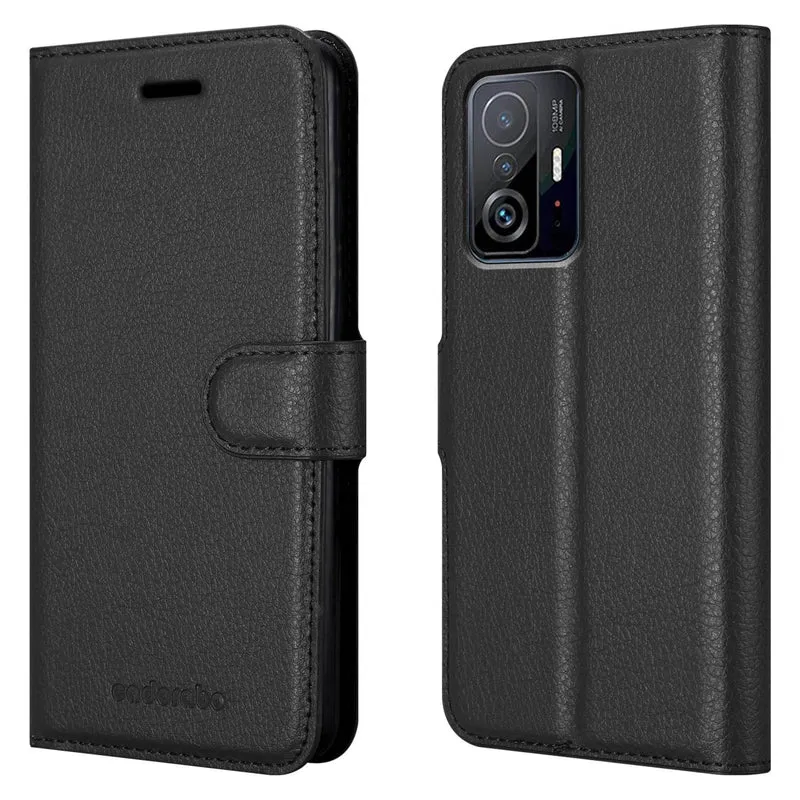Cadorabo Hülle kompatibel mit Xiaomi 11T / 11T PRO Schutzhülle mit Magnetverschluss, Standfunktion und Kartenfach