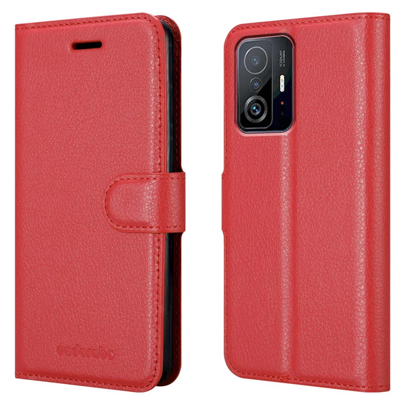 Cadorabo Hülle kompatibel mit Xiaomi 11T / 11T PRO Schutzhülle mit Magnetverschluss, Standfunktion und Kartenfach