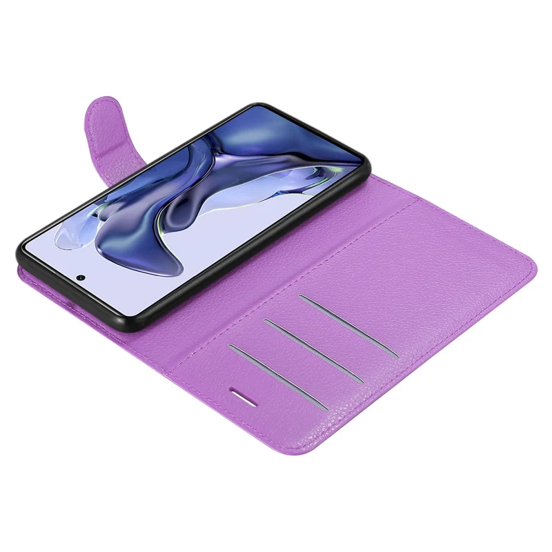 Cadorabo Hülle kompatibel mit Xiaomi 11T / 11T PRO Schutzhülle mit Magnetverschluss, Standfunktion und Kartenfach