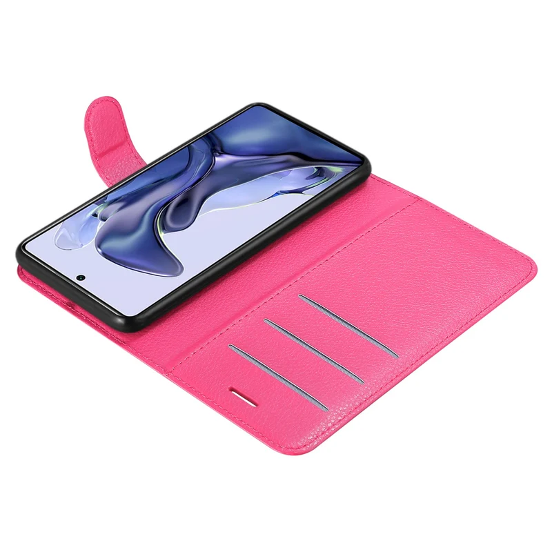 Cadorabo Hülle kompatibel mit Xiaomi 11T / 11T PRO Schutzhülle mit Magnetverschluss, Standfunktion und Kartenfach