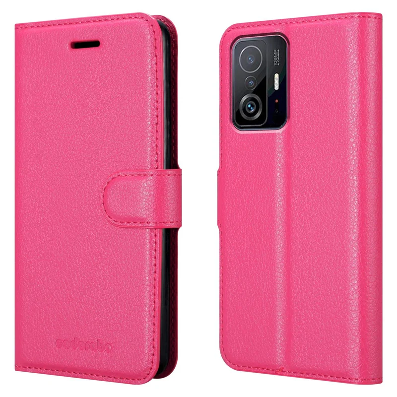 Cadorabo Hülle kompatibel mit Xiaomi 11T / 11T PRO Schutzhülle mit Magnetverschluss, Standfunktion und Kartenfach