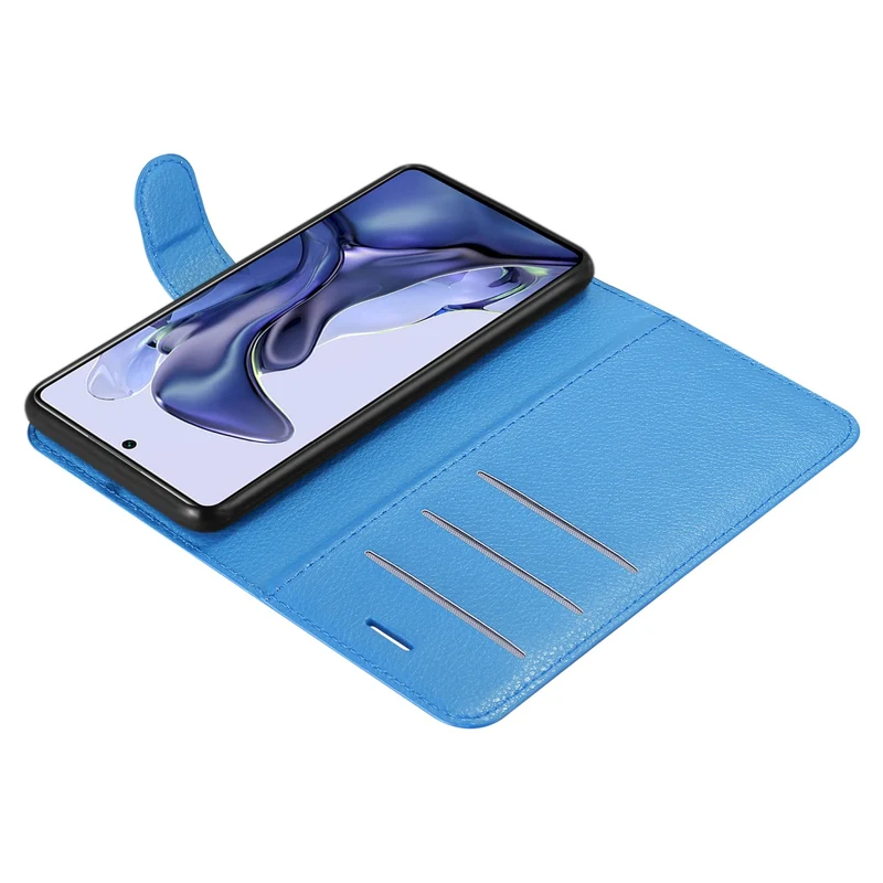 Cadorabo Hülle kompatibel mit Xiaomi 11T / 11T PRO Schutzhülle mit Magnetverschluss, Standfunktion und Kartenfach