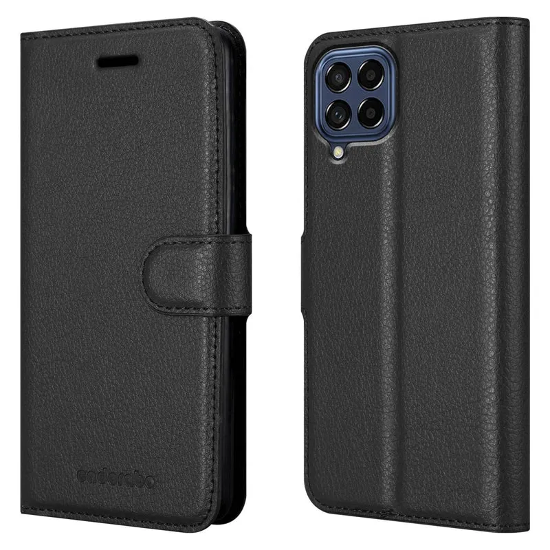 Cadorabo Hülle kompatibel mit Samsung Galaxy M53 5G Schutzhülle mit Magnetverschluss, Standfunktion und Kartenfach