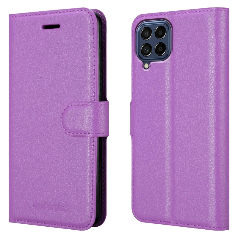 Cadorabo Hülle kompatibel mit Samsung Galaxy M53 5G Schutzhülle mit Magnetverschluss, Standfunktion und Kartenfach